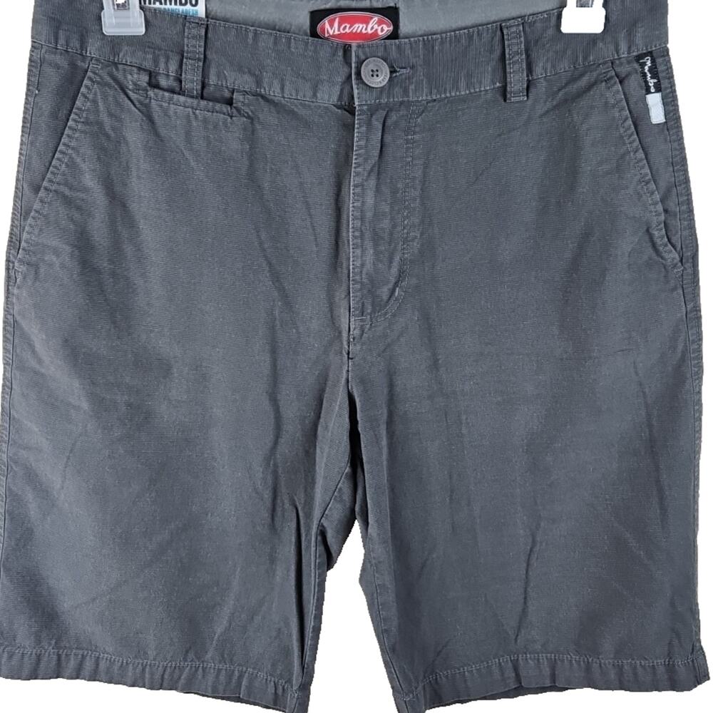 Mambo Australian Shorts men sz 32 Gray Regular Beach Summer Bermuda Vacation